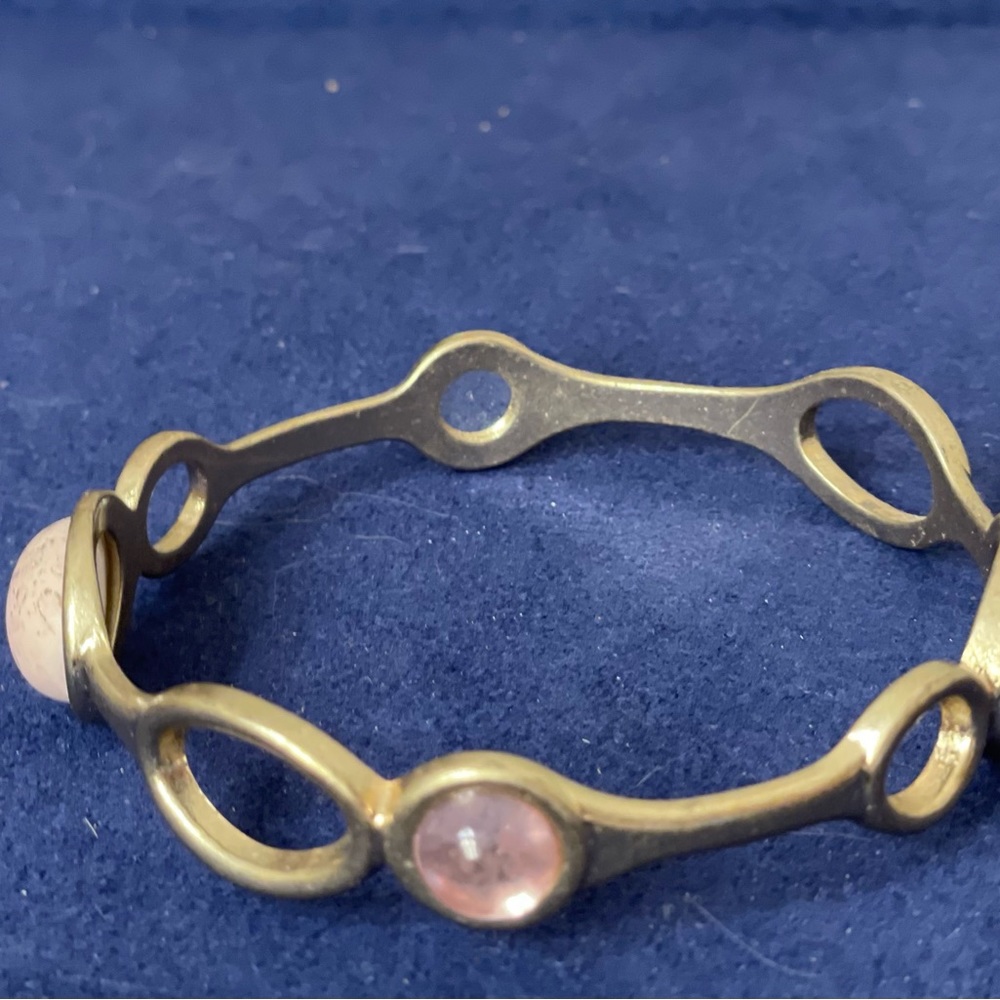 Gold and pink bracelet
